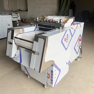 High Efficiency Stainless Steel Poultry Cutting Machine Frozen Meat Dicing Cutting