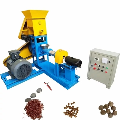 Mini Floating Fish Feed Pellet Extruder Machine 15kw