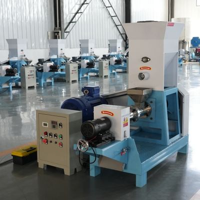 Dry Type Floating Fish Feed Pellet Extrusion Machine 120-150kg/H