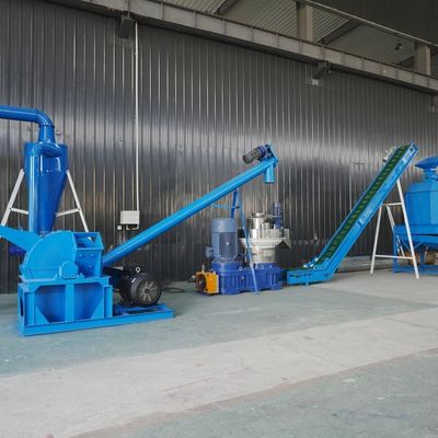 Commercial Agricultural 2-12mm Wood Pellet Making Machine With Diesel Engine