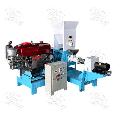 150-300kg/h Diesel Single Screw Floating Fish Food Pellet Maker Machine in Uganda for sale