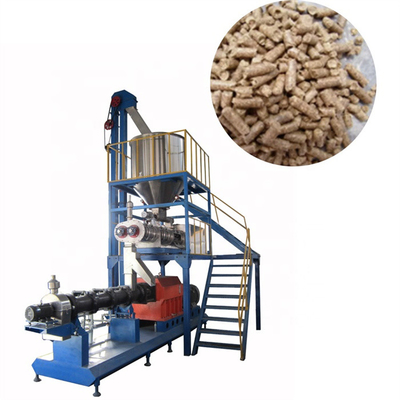 Anti Erosion Anti Rust Floating Fish Feed Extruder Machine 1000kg/ H Complete Set