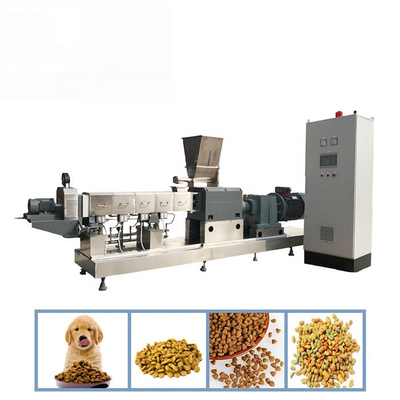 76.5ft 62KW Dog Food Production Line Extruder Twin Screw