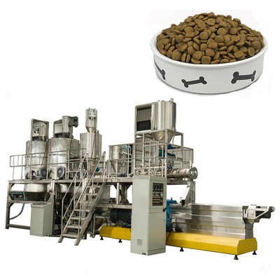 1.5*1.1*1.2m Pet Feed Production Line Pellet Fish Manufacturing Plant 5.5KW