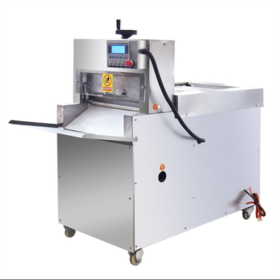 PLC Automatic Chicken Mutton Cutting Machine 750kg/ H Frozen Meat Slicing Machine