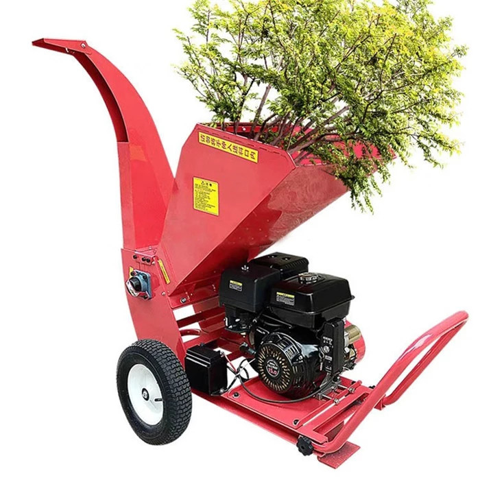 Rustproof ATV Gas Powered Chipper Shredders 7.5HP Drum Garden Shredder