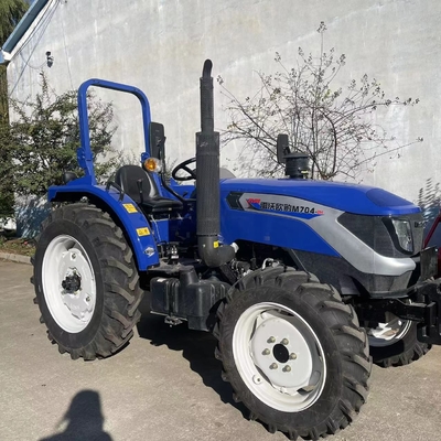 Four Wheel Agricultural Farm Tractor With Front End Loader And Digger Tractor