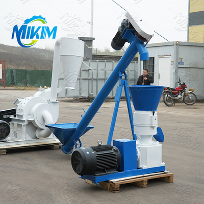 Fully automatic and efficient biomass straw pellet fuel production line