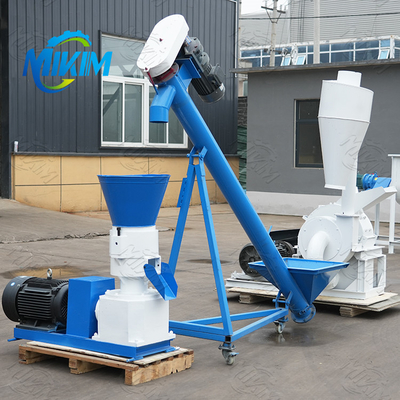 Fully automatic and efficient biomass straw pellet fuel production line