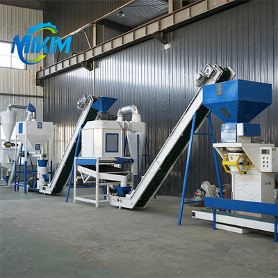 Fully Automatic Efficient Farm Feed Pellet Production Line For Livestock Poultry