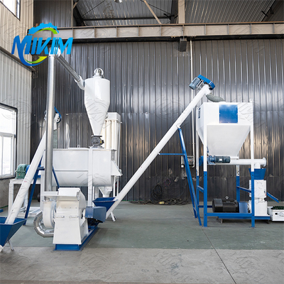 Fully Automatic Feed Pellet Equipment For Pig Cattle Sheep Chicken Poultry Farming