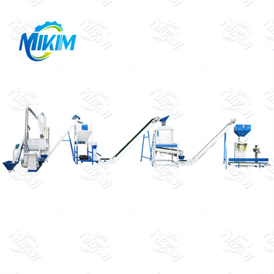 Fully automatic poultry feed pellet production line for a wide range of farms using new raw materials