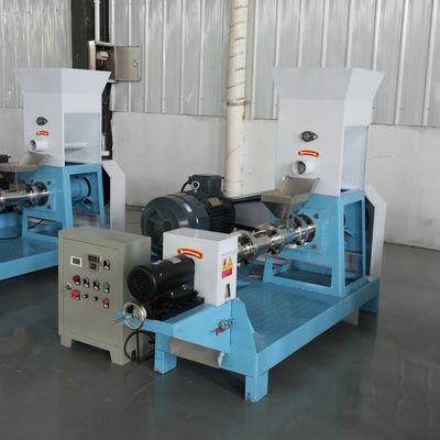 Dry Type Floating Fish Feed Pellet Extrusion Machine 120-150kg/H