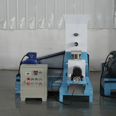 Low Noise Aquatic Fish Feed Pellet Machine Maker 8cm Screw 350kg/ H