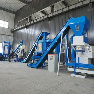 CE Biomass Spruce Pellet Mill Line Wood Pellets Machine 800-1000kg/h