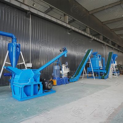 Biomass Sawdust Wood Pellet Machine Flat Die Rotating Design