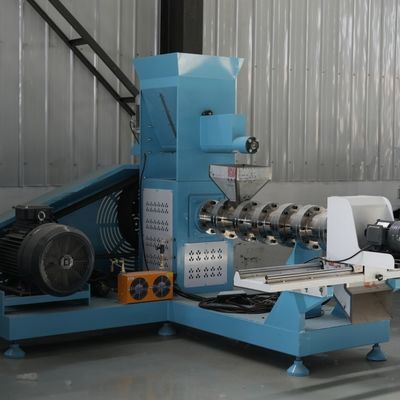 18.5kw Small Electric Fish Feed Extruder Machine 70mm Dia Screw