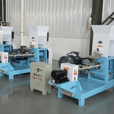 5.5kw Floating Fish Feed Pellet Mill Single Screw Pet Food Extruder Machine Antirust