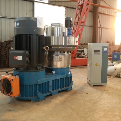 220V 22kw Poultry Feed Cotton Stalk Pellet Machine Mill High Stability