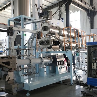 120kg/ H 22KW Dry Pet Food Production Line Dog Treat Extruder 3mm