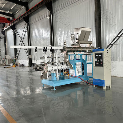 1-2T/H Large Capacity Floating/Sinking Wet-type single screw fish feed pellet extruder Production Line Carp Shrimp Pet Food Motor PLC Pump Gear