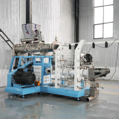 Commercial Floating Fish Feed Manufacturing Plant Aquaculture Feed Extruder Machine Floating Fish Feed Pellet Making Machine Pet Food Processing Machines