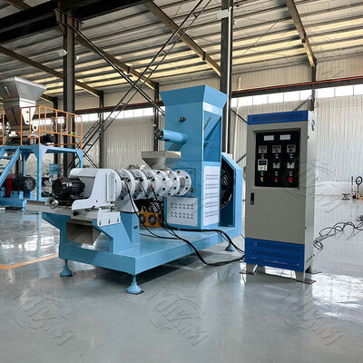 Wholesale Price Cheap Household 5.5kw Single Screw Fish Feed Pellet Processing Maker Machine Dry Type dog food pellet machine for sale