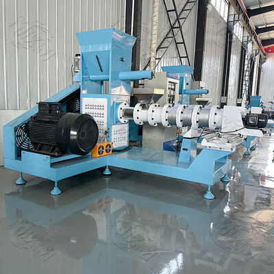 Stainless Steel Fish Feed Extruder Machine with 100-2000 kg/h Capacity and Automatic Feeding for Pet Food Processing