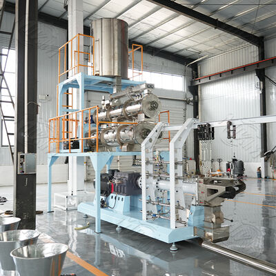 Twin Screw Pet Food Extruder Machine for Dogs Siemens Motor PLC Control High Capacity 120-5000kg/h Pump Gear Core Components