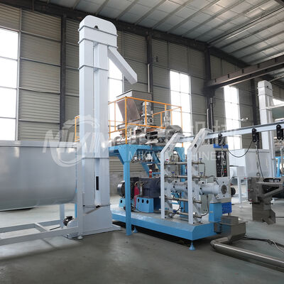 Kibbles Dry Pet Food Making Machines Twin Screw Sinking Fish Feed Extruder  Pellets Making Machine