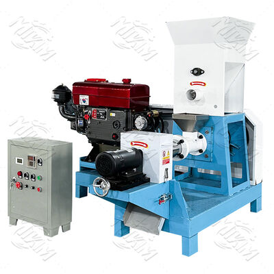 150-300kg/h Diesel Single Screw Floating Fish Food Pellet Maker Machine in Uganda for sale