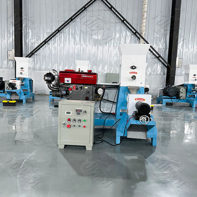 150-300kg/h Diesel Single Screw Floating Fish Food Pellet Maker Machine in Uganda for sale