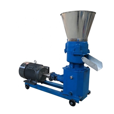 Blue Small Animal Poultry Feed Pellet Machine Granulator 30kw 1200kg/ H