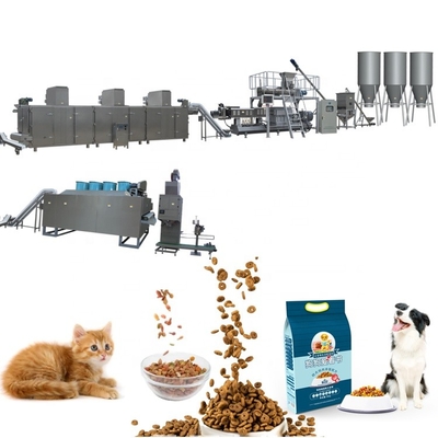 22*2*4m Poultry Floating Fish Feed Production Line 0.5 To 6Ton/ H