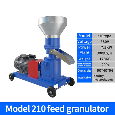 Household Manual Animal Feed Small Pellet Making Machine 250KG/ H Low Noise