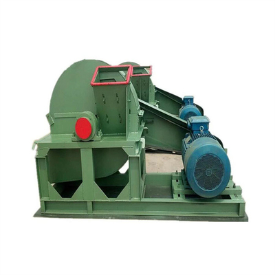 Green Small Shredder Wood Shaving Machine 235*200mm Input Size