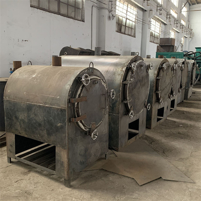 Horizontal Carbonization Charcoal Making Furnace Palm Kernel 250kg/ Batch OEM