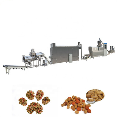 76.5ft 62KW Dog Food Production Line Extruder Twin Screw