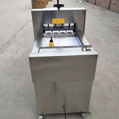 550kg/ H Frozen Meat Slicer Fully Automatic Chicken Cutting Machine 20mm Thick