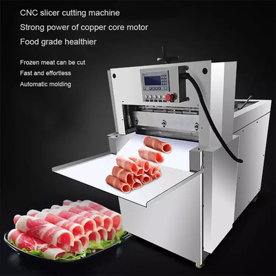 CE 50kg/ H Meat Processing Machine Automatic Frozen Slicer Cutting CNC Panel