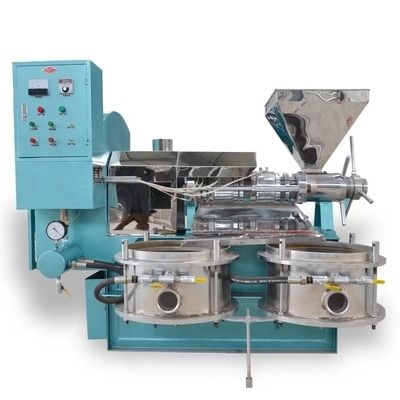 Quality Coconut copra soybean cooking screw oil press machine with filter factory