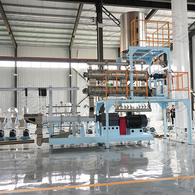 Quality Twin Screw Pet Food Extruder Machine for Dogs  Motor PLC Control High Capacity 120-5000kg/h Pump Gear Core Components factory